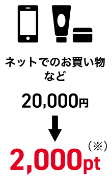 ネットでのお買い物など