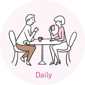 コンビニ、スーパー、ドラッグストア、カフェでの少額決算に。